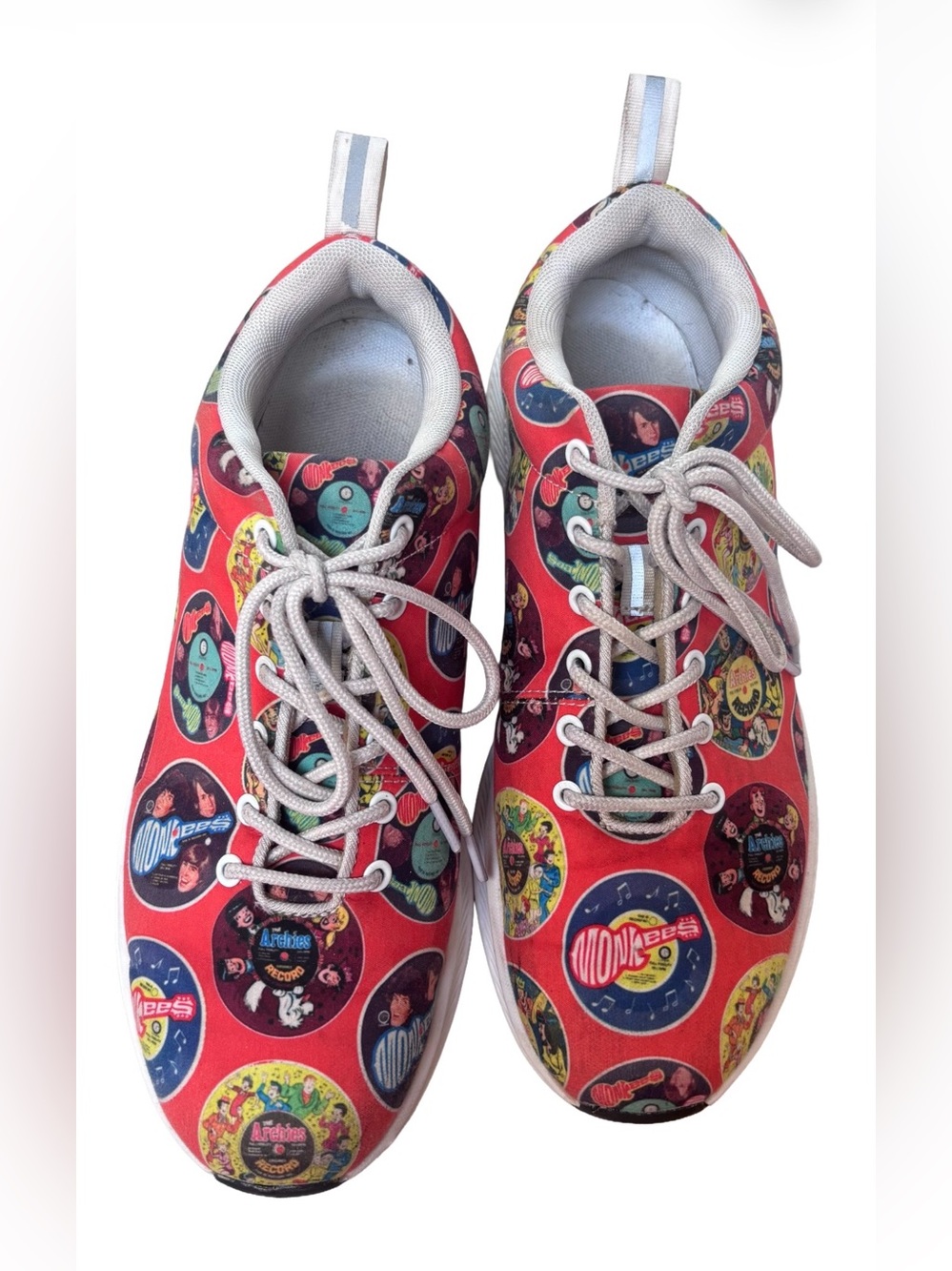 Women’s the ARCHIES and the MONKEES record singles tennis shoes sneakers.